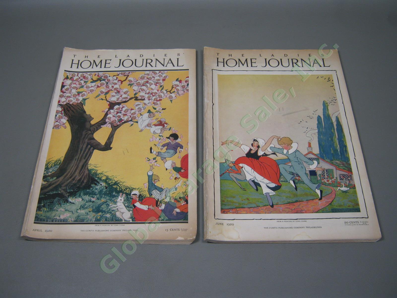 8 Vtg Antique Issues The Ladies Home Journal Magazine 1918-1920 WWII Set Lot NR! 5