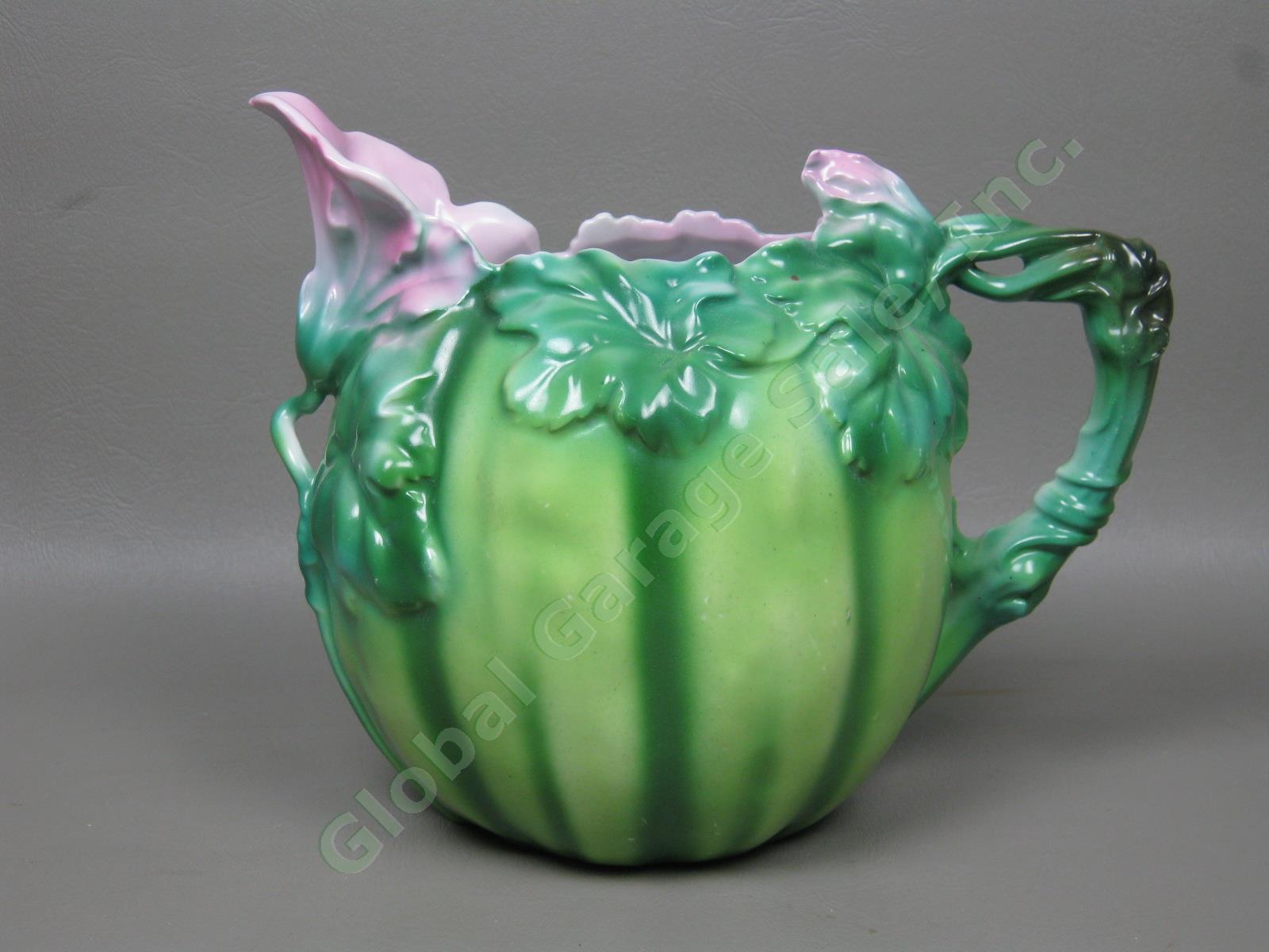 Vtg Antique Royal Bayreuth 6.5" Watermelon Water Pitcher Blue Mark Exc Cond! NR!