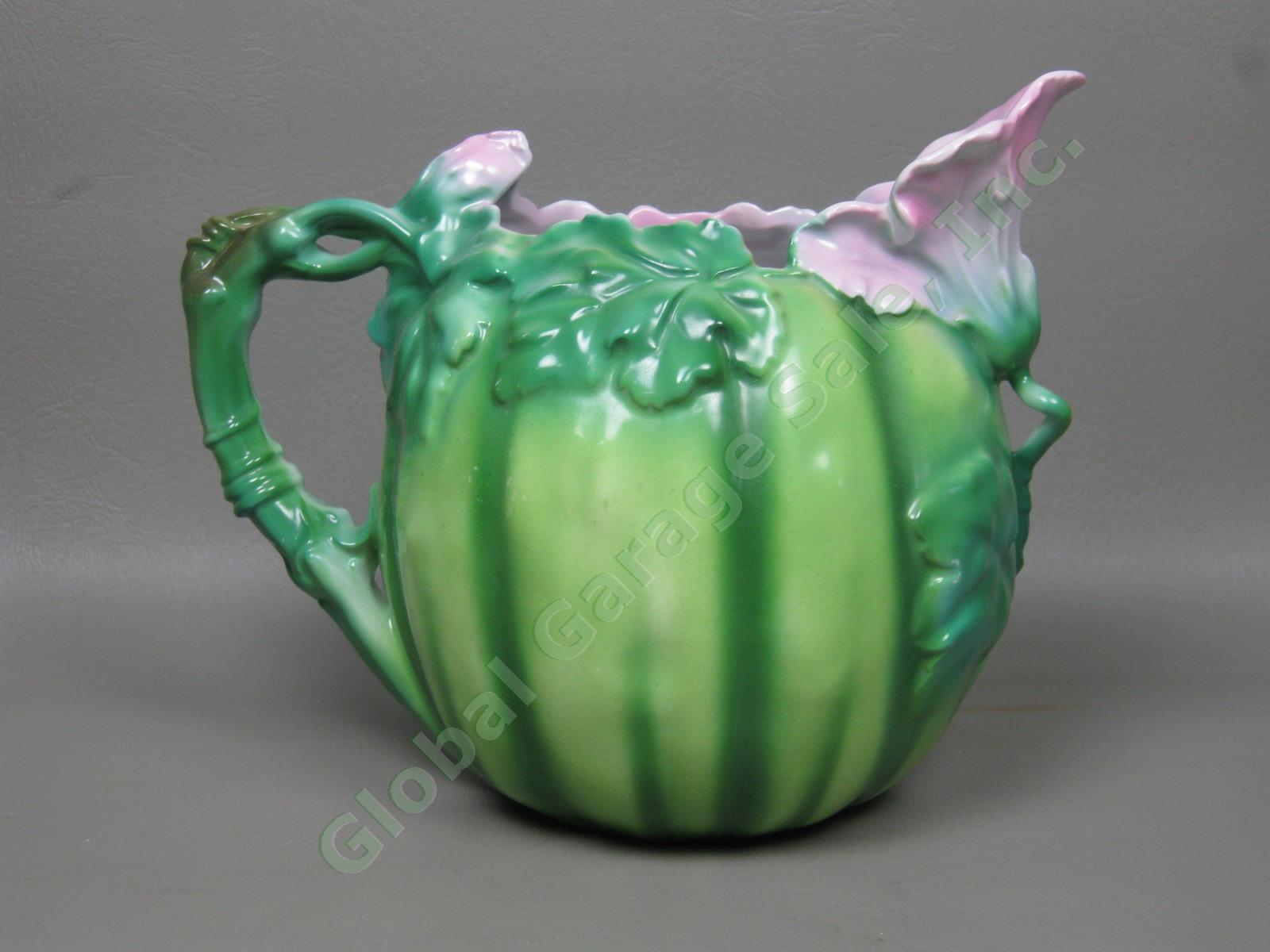 Vtg Antique Royal Bayreuth 6.5" Watermelon Water Pitcher Blue Mark Exc Cond! NR! 2