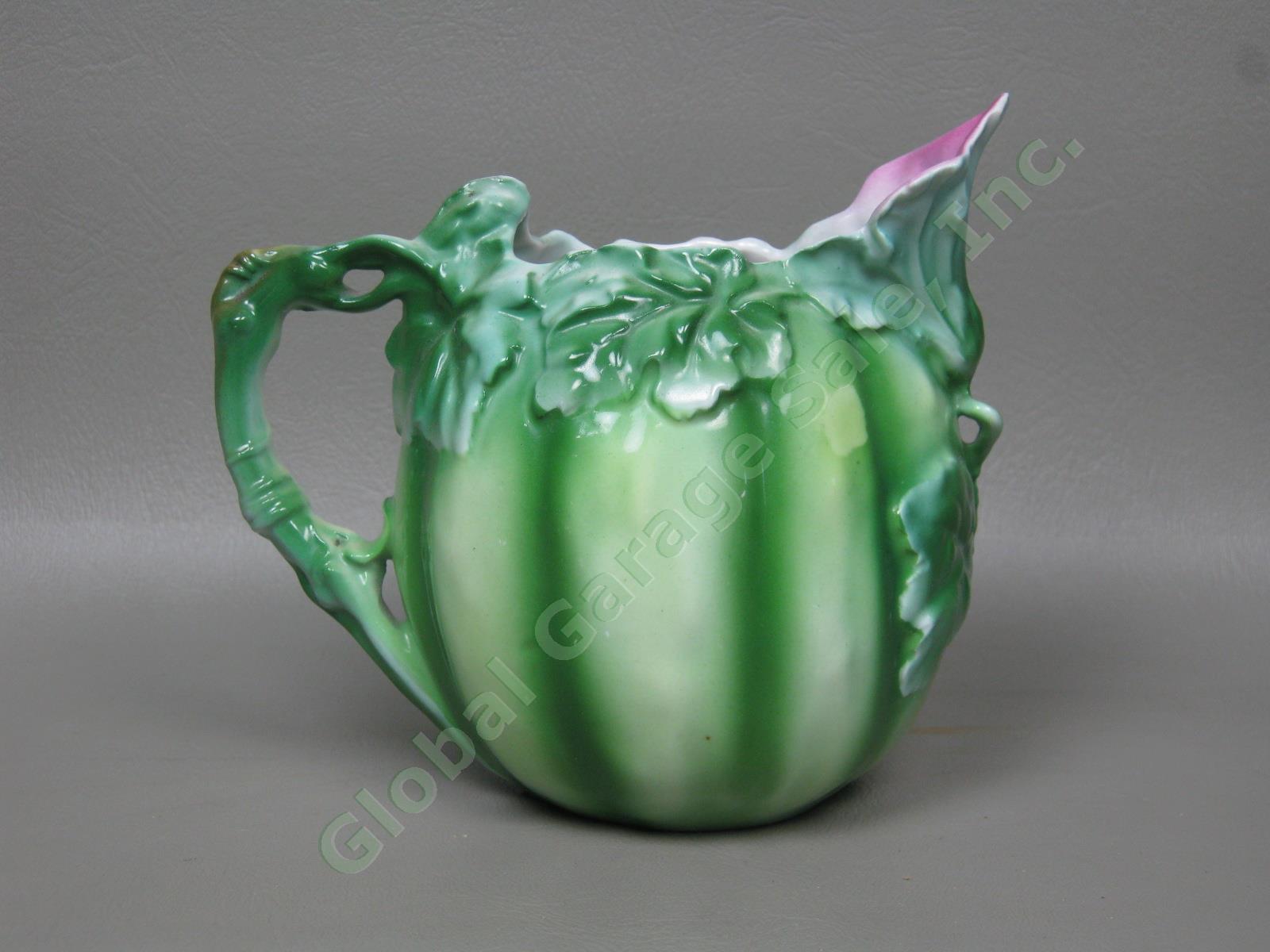 Vtg Antique Royal Bayreuth Bavaria Porcelain 5" Watermelon Milk Pitcher Exc Cond 2