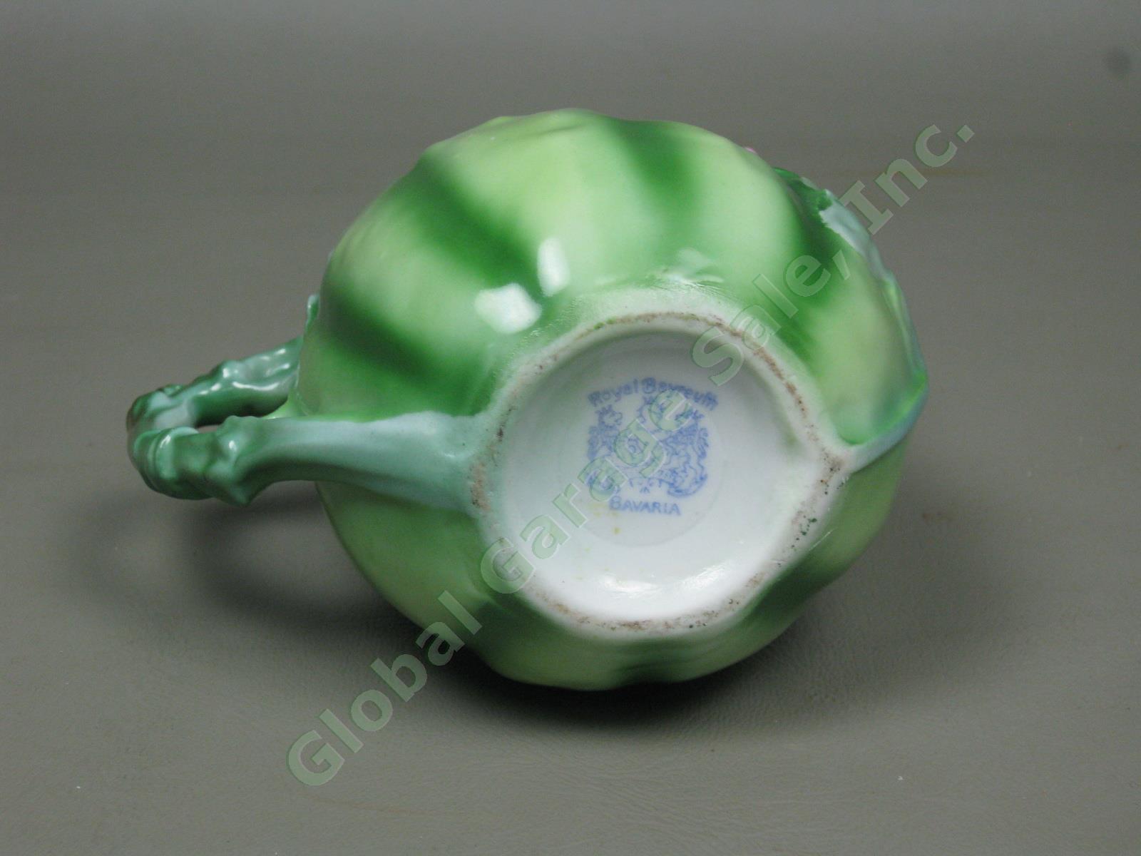 Vtg Antique Royal Bayreuth Porcelain 4" Watermelon Creamer Blue Mark Exc Cond! 5