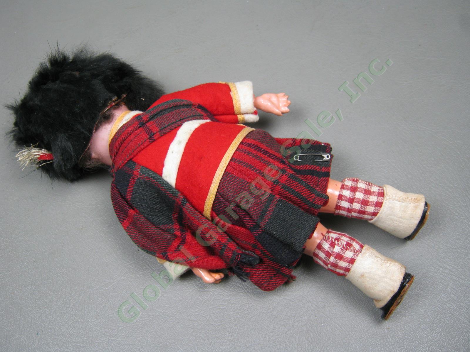 Vtg 1925 Armand Marseille A.M 390 Bisque Head Sleep Eyes Scottish Doll Germany 3