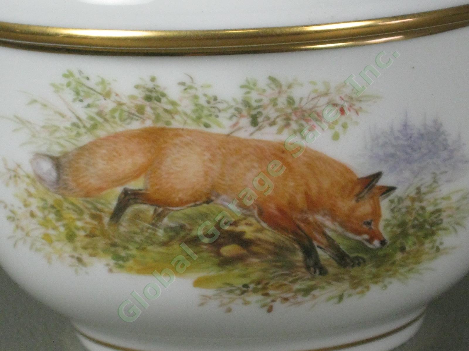 RARE Antique Meissen German Porcelain Wildlife Coffee Service Tea Set Pot Cups + 16