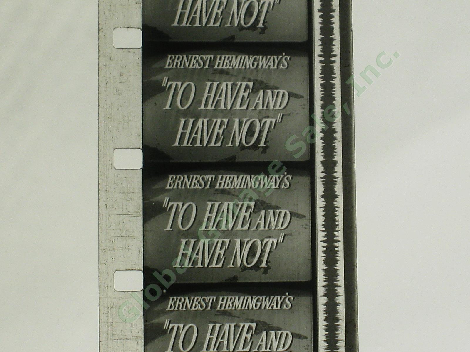 Vtg 16mm Movie Humphrey Bogart Lauren Bacall To Have And Have Not US Army WWII 4