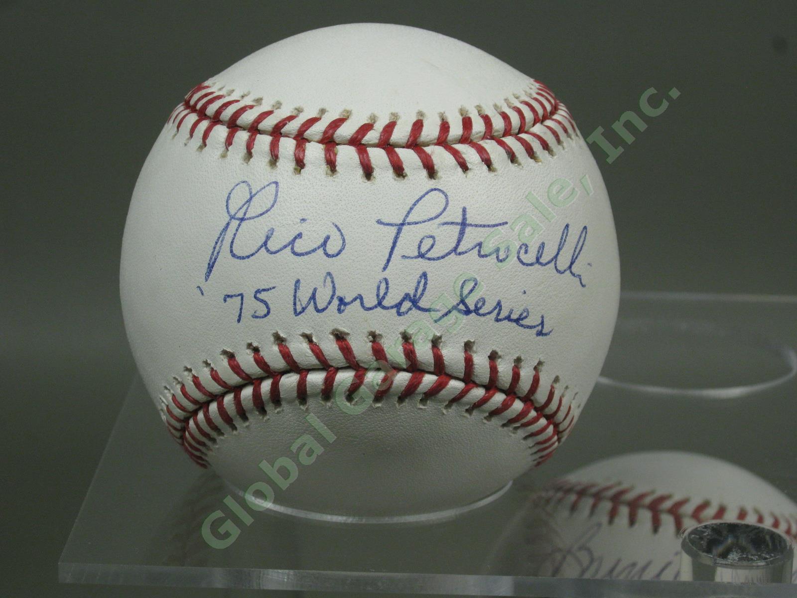 7 Signed Baseballs Lot 1975 Red Sox Yastrzemski Lynn Rice Lee Petrocelli Carbo + 9
