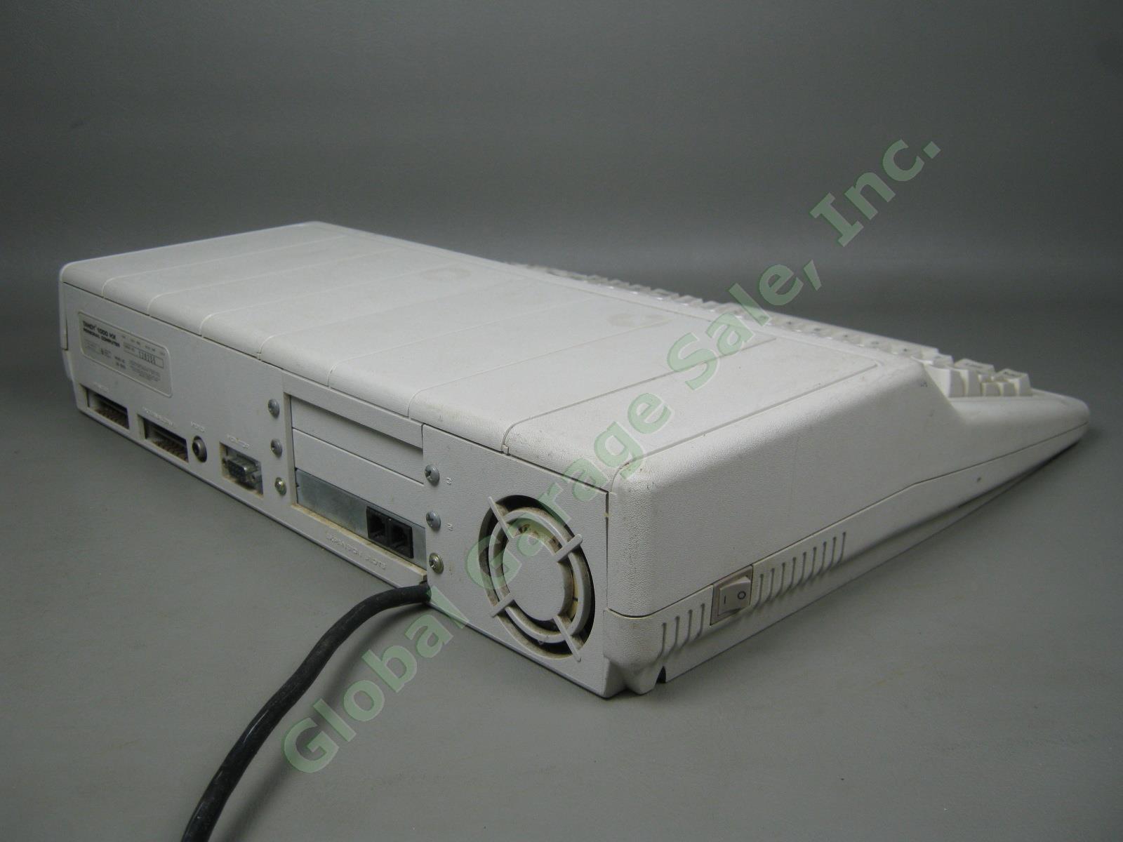Vtg Tandy 1000 HX Personal Computer PC + CM-5 RGB Color Monitor Accessories Lot 10