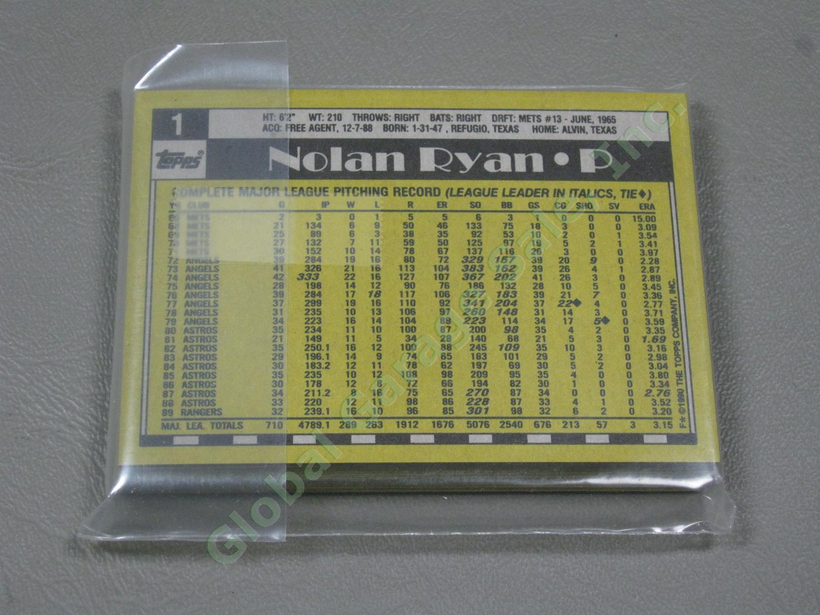 HUGE 3650+/- Vtg Nolan Ryan Baseball Card Lot 1984-1991 Topps Upper Deck #1 ++NR 5