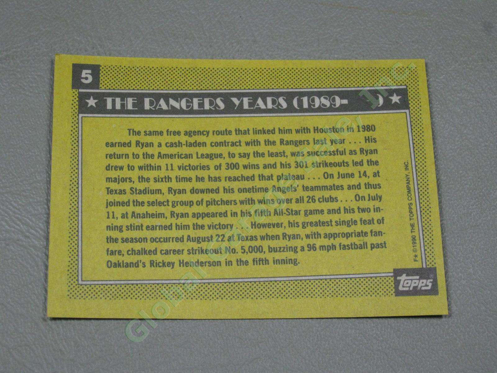 HUGE 3650+/- Vtg Nolan Ryan Baseball Card Lot 1984-1991 Topps Upper Deck #1 ++NR 9