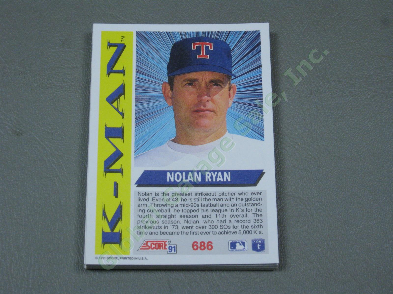 HUGE 3650+/- Vtg Nolan Ryan Baseball Card Lot 1984-1991 Topps Upper Deck #1 ++NR 13