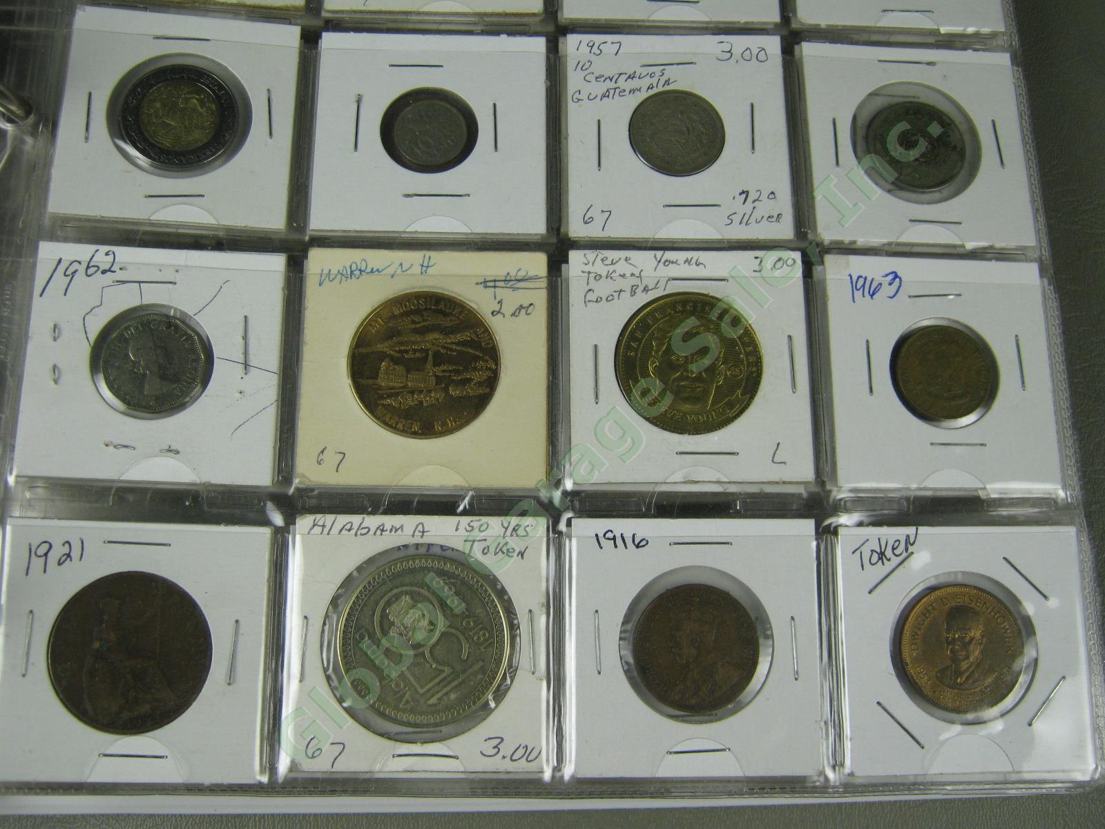 450+/- Foreign World Coin Currency Token Lot 1835-1990s Half Cent Penny Canada + 14