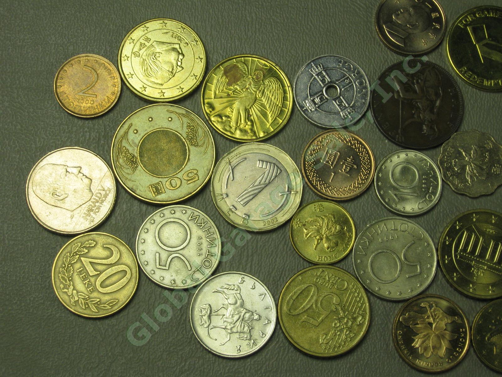 450+/- Foreign World Coin Currency Token Lot 1835-1990s Half Cent Penny Canada + 22