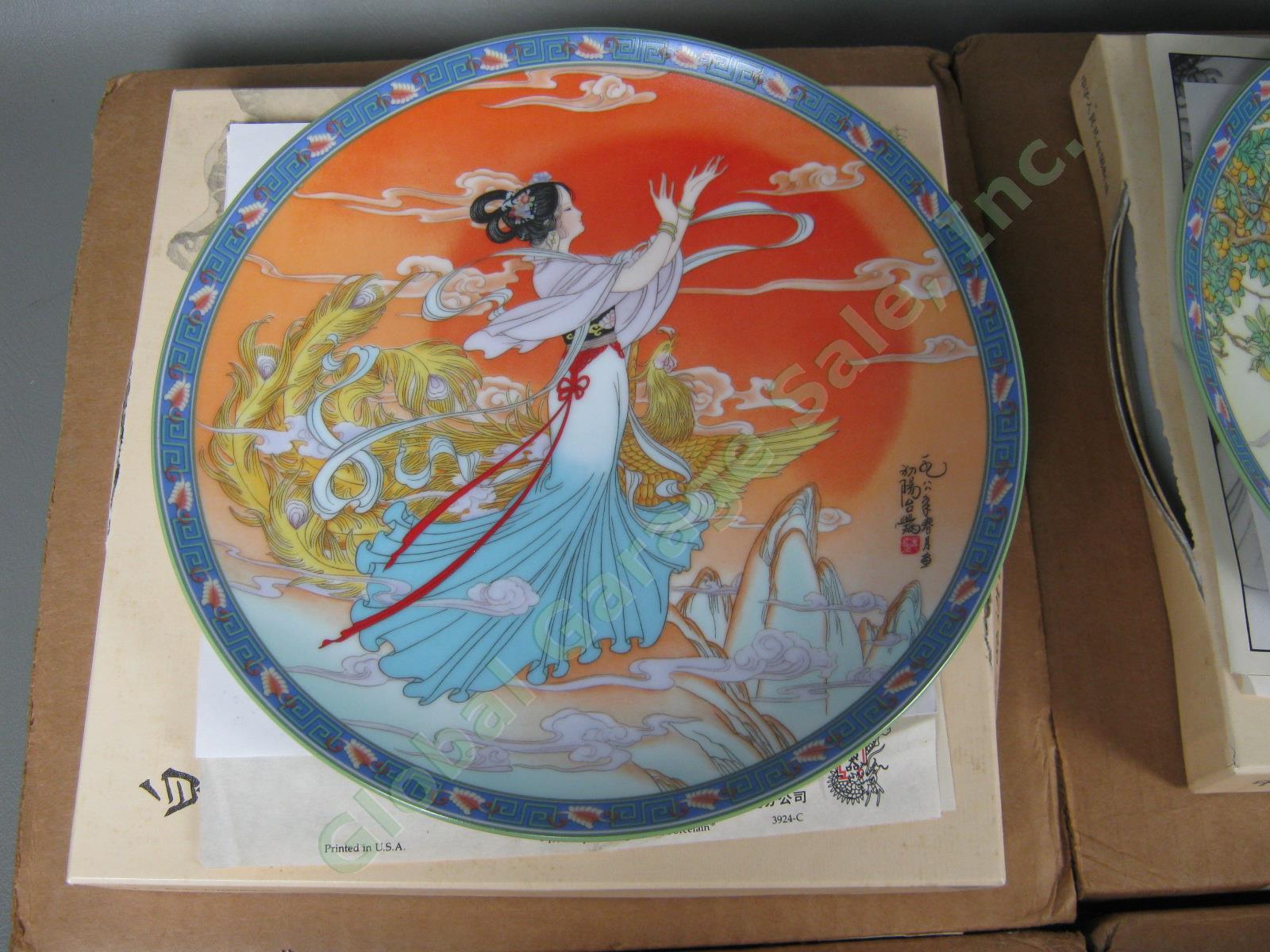 7 Bradford Exchange Porcelain Imperial Jingdezhen Legends Of West Lake Plate Lot 1