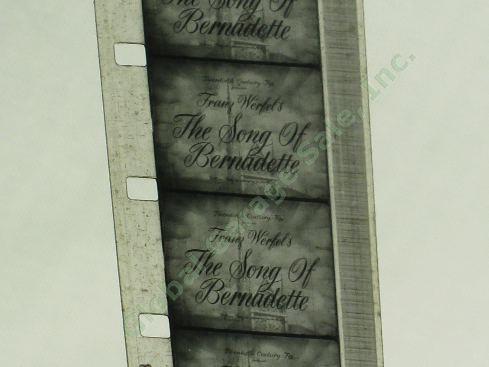 Vtg 16mm Movie Song Of Bernadette Vincent Price 4 Film Reels US Army WWII Case 3