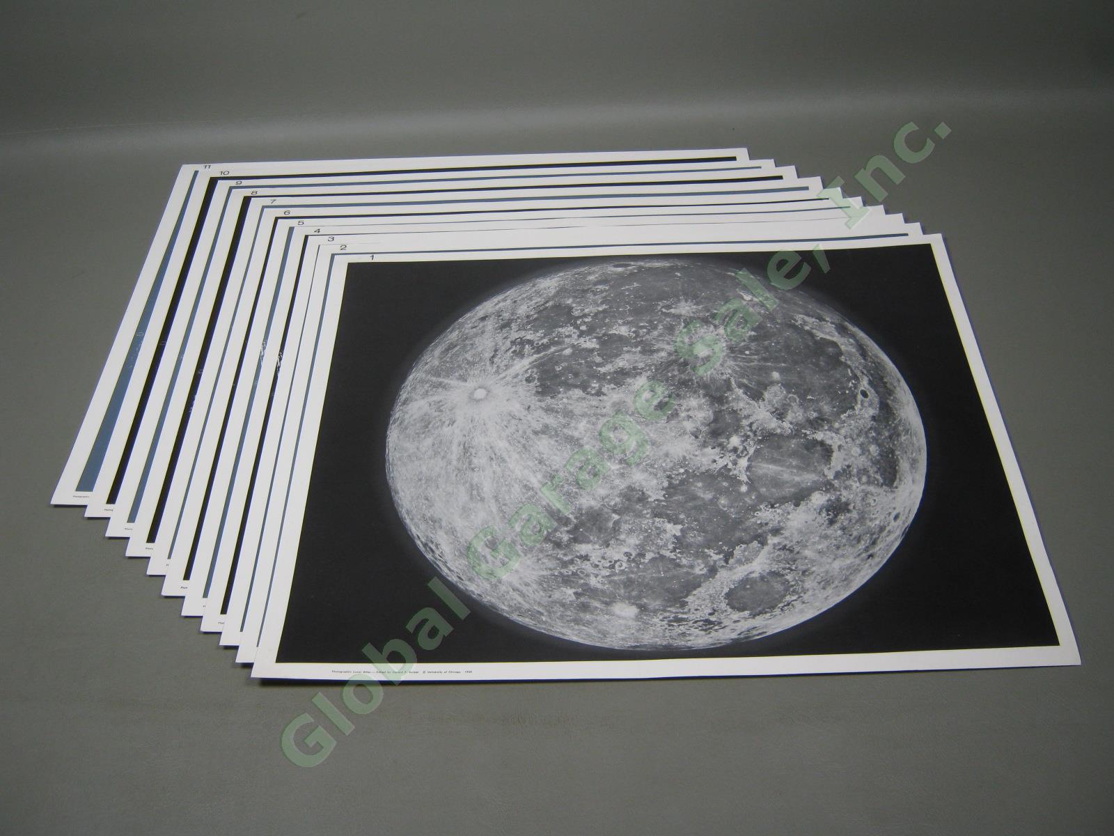 Vtg 1960 Photographic Lunar Atlas Elephant Folio W/Box + Booklet Gerard P Kuiper 1