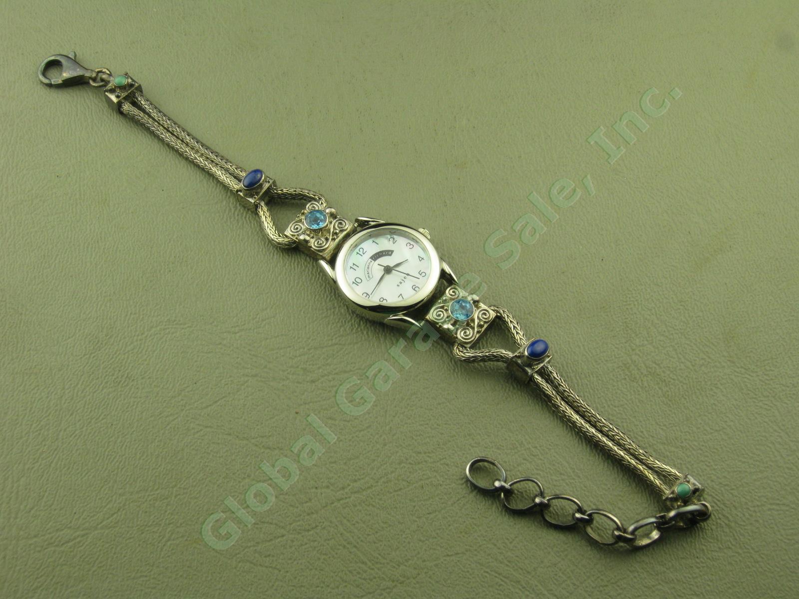 Ladies Marianna Richard Sajen Sterling Silver Lapis Lazuli Topaz Turquoise Watch 1