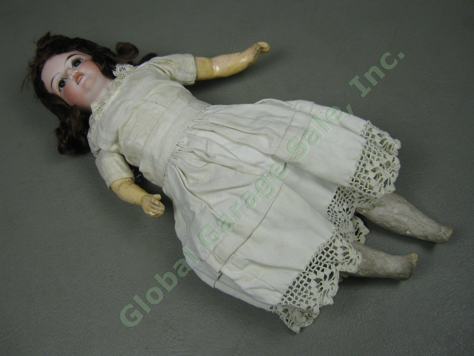 Vtg Antique 1920s Paul Schmidt German Bisque Head Composition Arm Leg Doll 13" 4