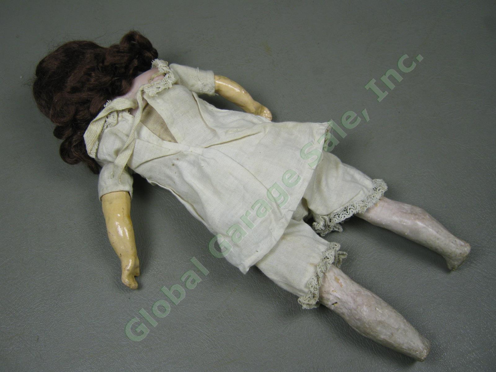 Vtg Antique 1920s Paul Schmidt German Bisque Head Composition Arm Leg Doll 13" 7