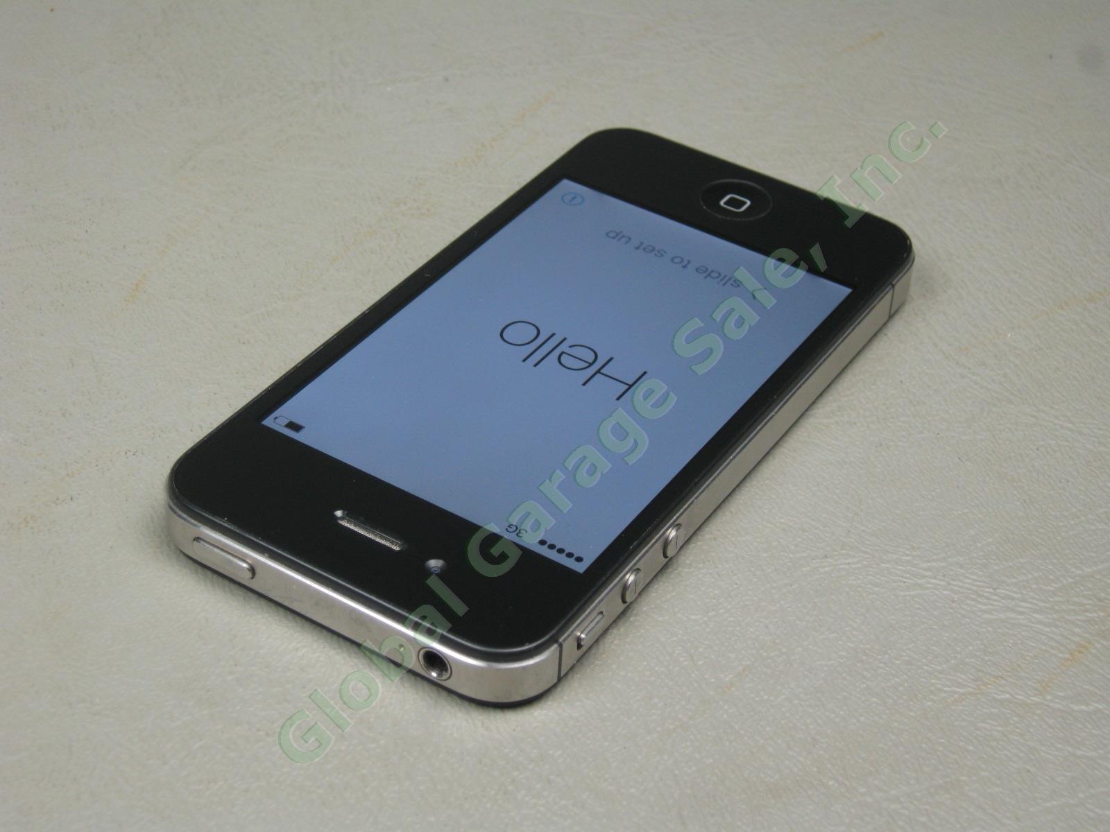Black Verizon 16GB Apple iPhone 4s A1387 Clean ESN + UAG Case USB Charger Bundle 4