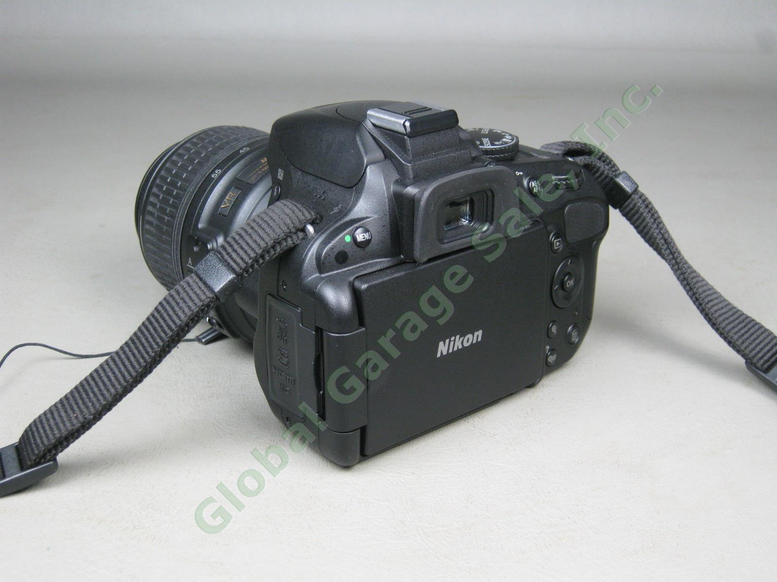 Nikon D5100 DSLR DX 18-55 VR Digital Camera Kit 2GB Manfrotto Bag Tripod Bundle 4