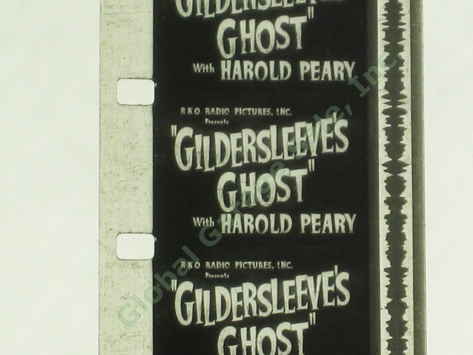 Vtg Original 16mm Movie WWII US Army Case Gildersleeves Ghost 2 Film Reels NR! 3