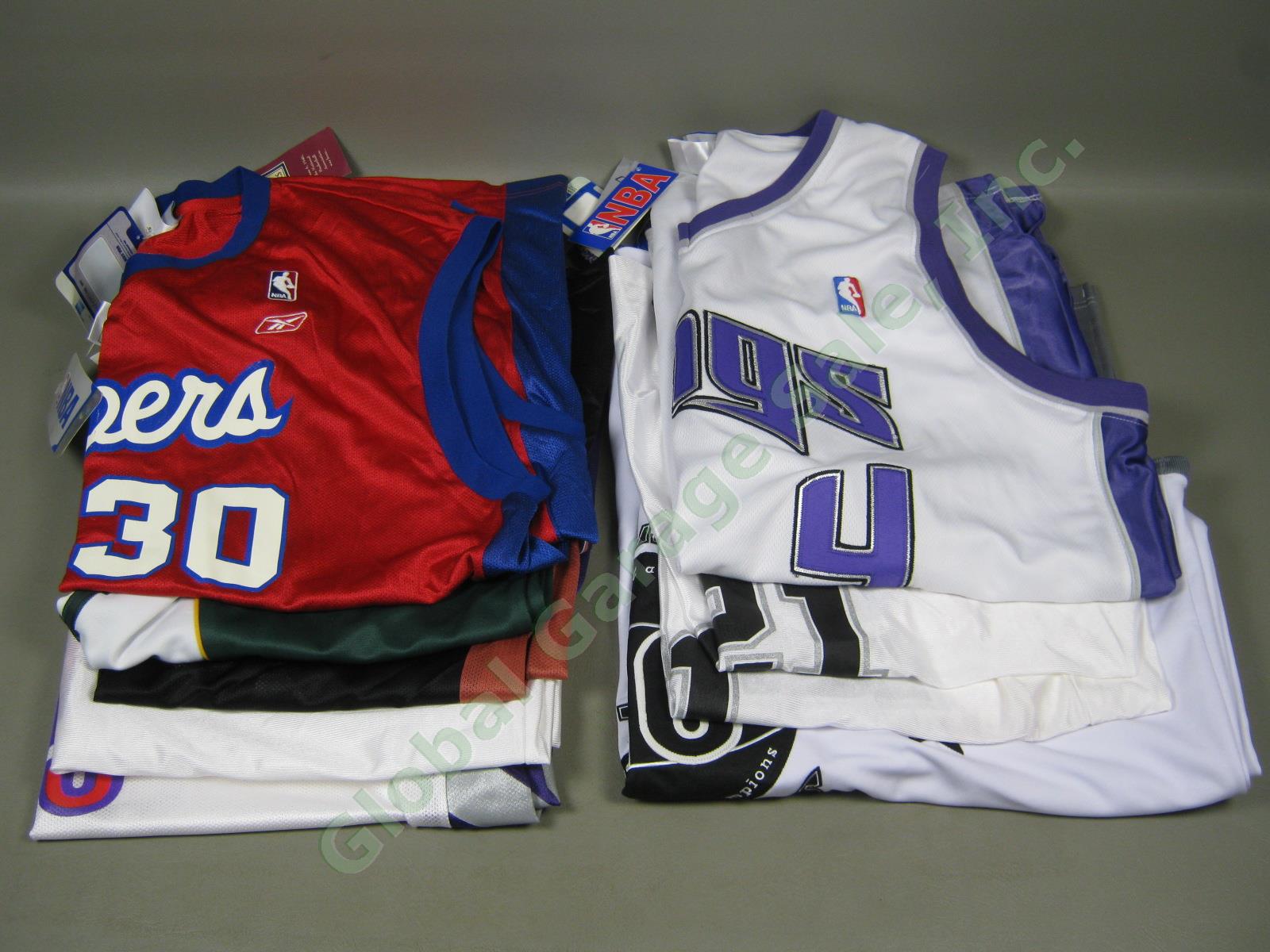 9 NWT NBA Basketball Jersey Wholesale Lot Duncan Webber McGrady Spurs Jazz Kings
