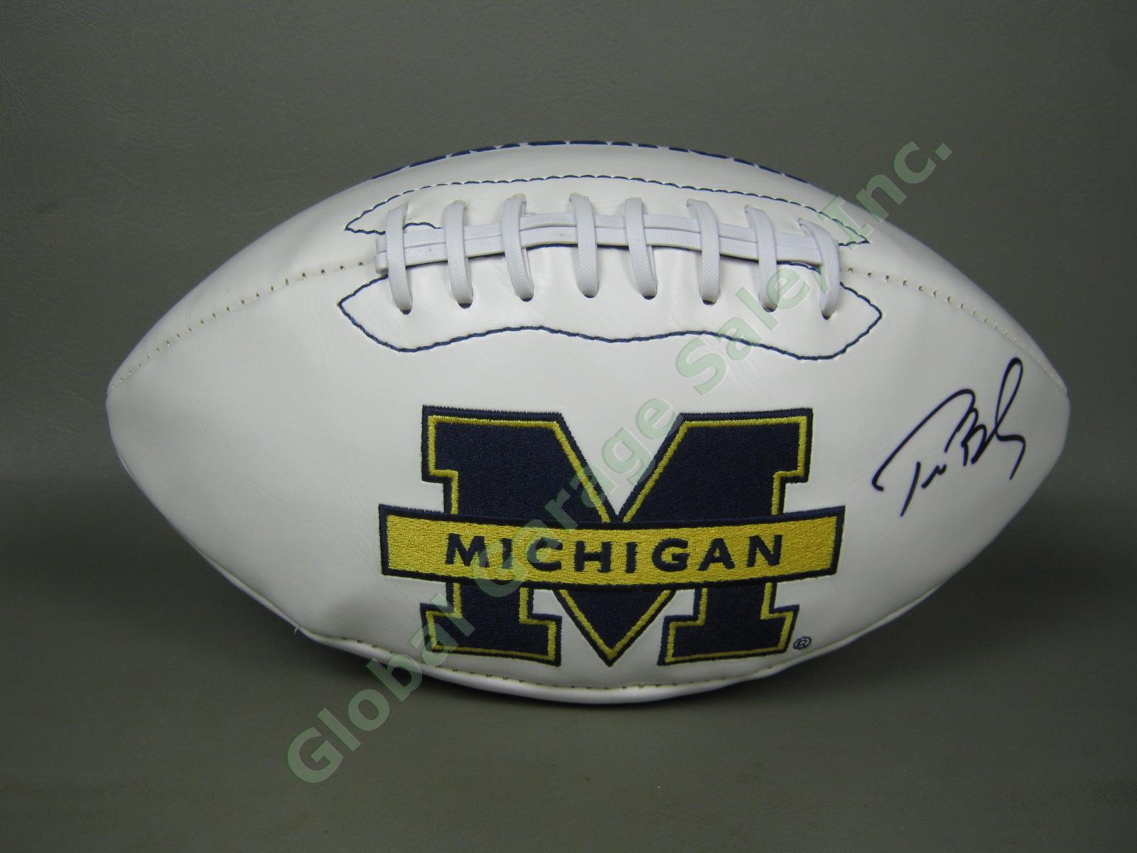 Tom Brady Hand Signed Michigan Wolverines Full Size Football NE Patriots NO RES!
