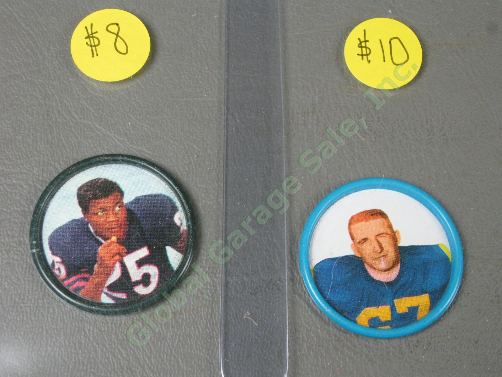 30 Vtg 1962 Salada Baseball + Football Coins Lot Hall of Famers Short Prints NR! 12