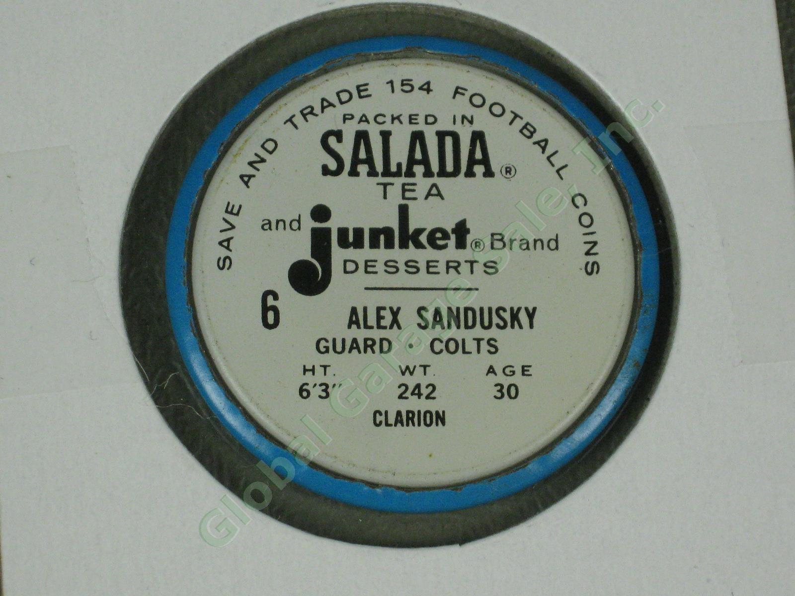 30 Vtg 1962 Salada Baseball + Football Coins Lot Hall of Famers Short Prints NR! 14