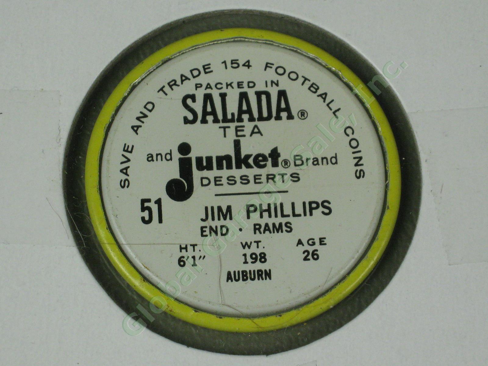 30 Vtg 1962 Salada Baseball + Football Coins Lot Hall of Famers Short Prints NR! 15