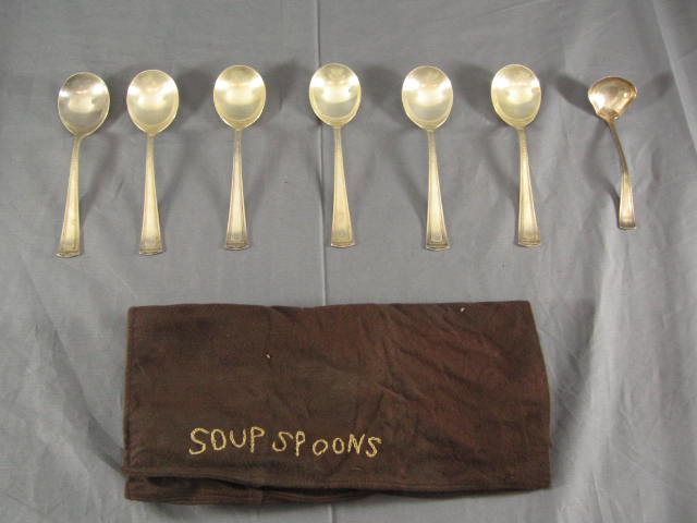 Vintage 20 Pc Alvin Silver Flatware Set Forks Spoons NR 4