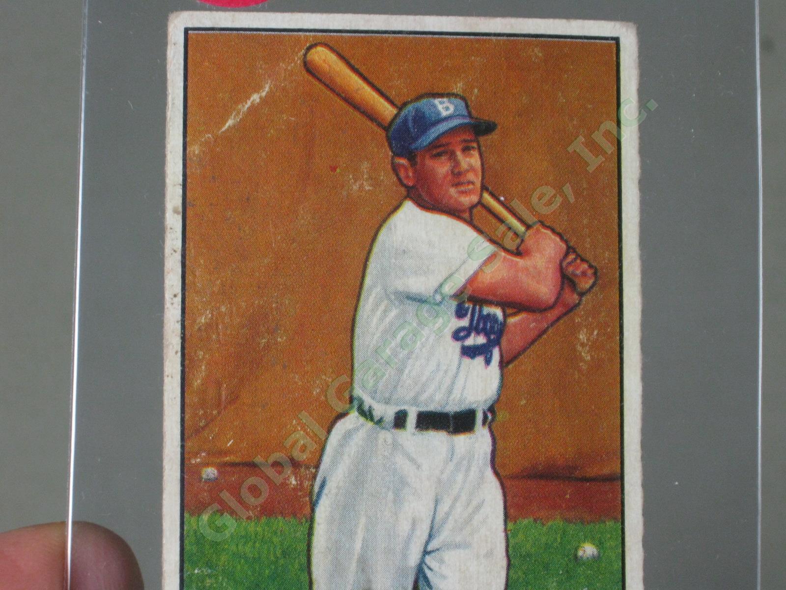 16 Bowman 1951 Baseball Card Lot w/ HOF Peewee Reese Durocher Newcombe Branca ++ 19