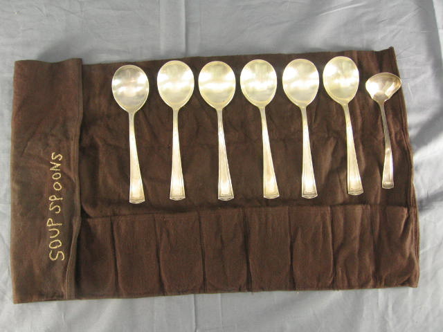 Vintage 20 Pc Alvin Silver Flatware Set Forks Spoons NR 5
