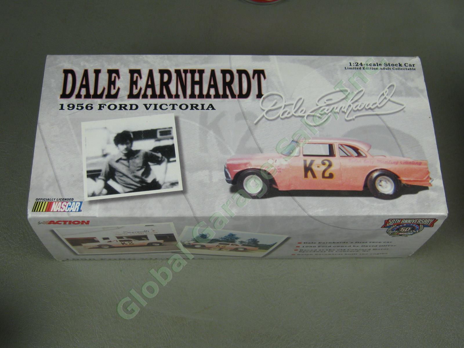 2 Dale Earnhardt 1:24 Diecast Car Banks Action 1956 Ford + Daytona Victory Book+ 6