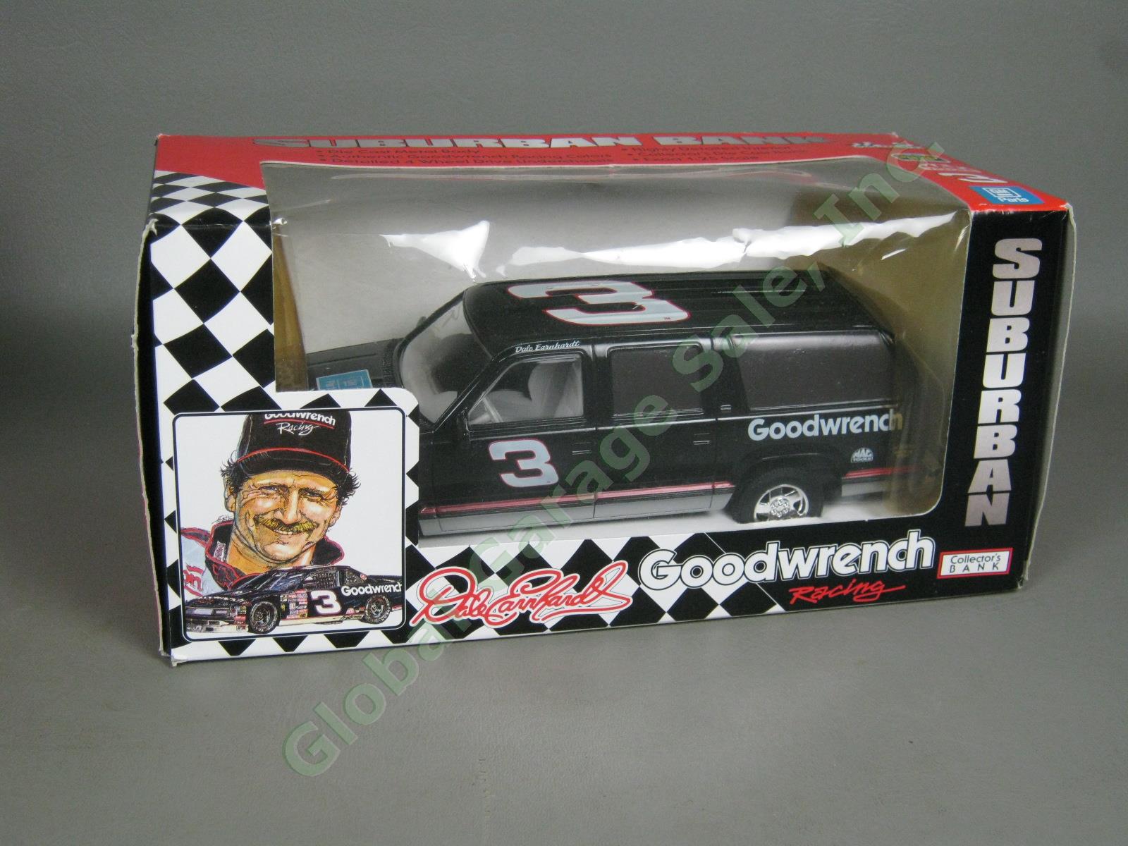 2 Dale Earnhardt 1:24 Diecast Car Banks Action 1956 Ford + Daytona Victory Book+ 10