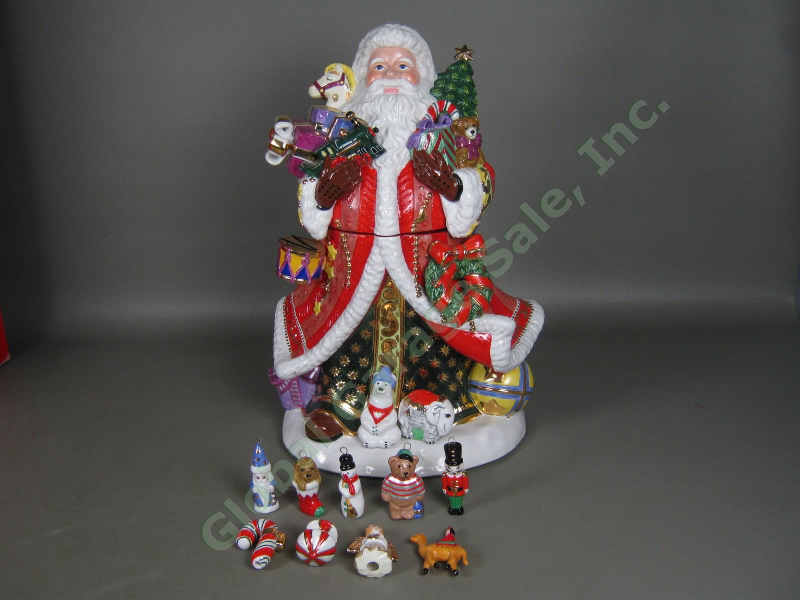 RARE Christopher Radko Christmas Cookie Jar Kris Kringle Santa Claus NO RESERVE! 1