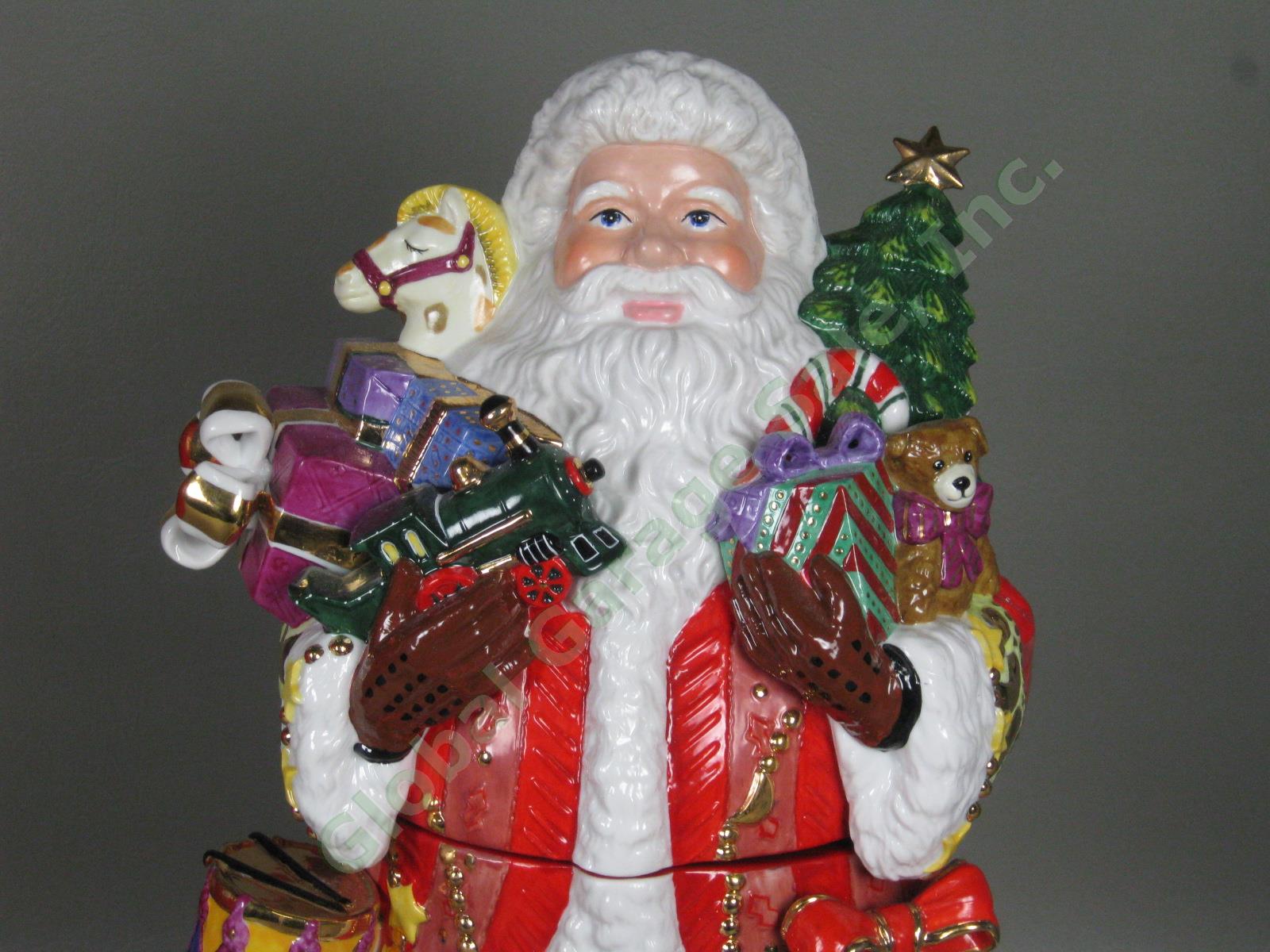 RARE Christopher Radko Christmas Cookie Jar Kris Kringle Santa Claus NO RESERVE! 2