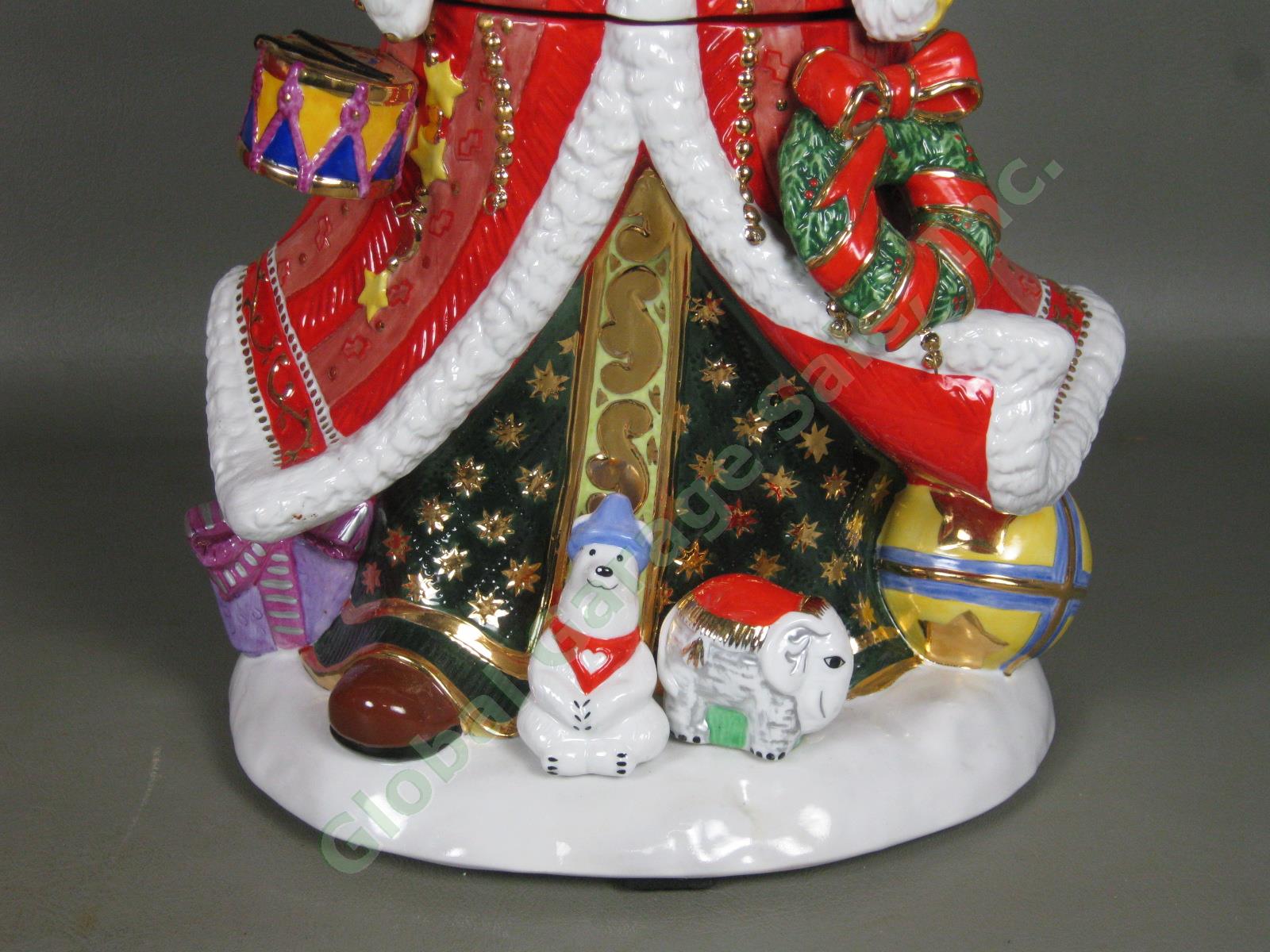 RARE Christopher Radko Christmas Cookie Jar Kris Kringle Santa Claus NO RESERVE! 3