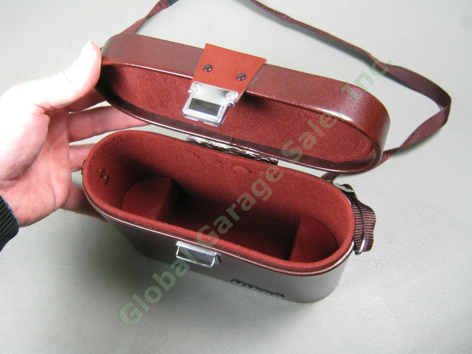 Nikon 10x35 6.6 WF binoculars W/ Leather Case Shoulder Strap Bundle Lot Japan NR 6