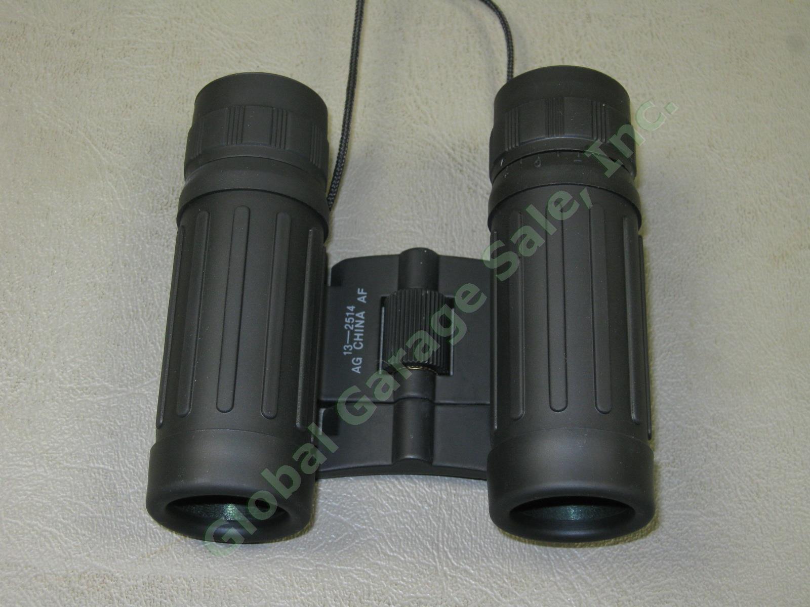 2 Pair Binoculars Lot Orvis 8x25 W West Germany W/Case + Bushnell PowerView 8x21 8