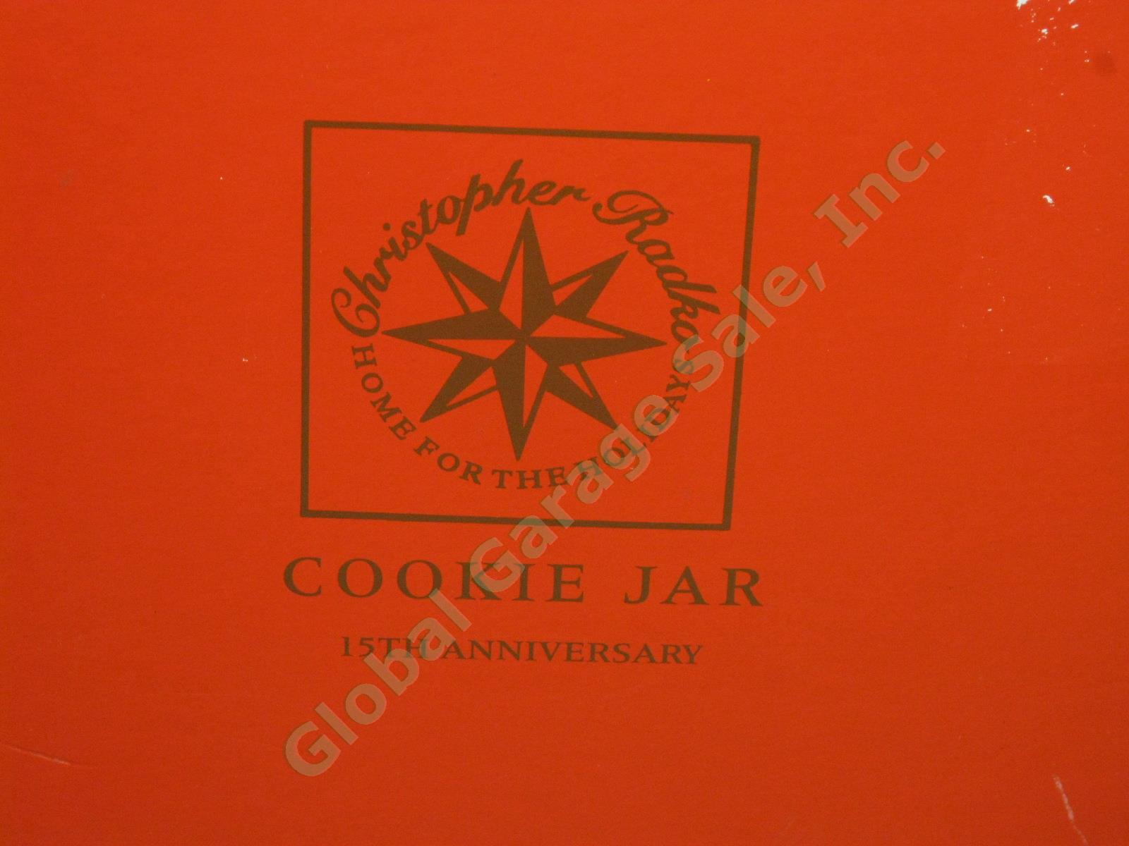 Vtg Christopher Radko 19" Xmas Tree Cookie Jar O Tannenbaum 15th Anniv Musical 11