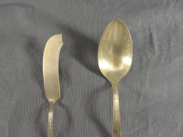 Vintage 20 Pc Alvin Silver Flatware Set Forks Spoons NR 11