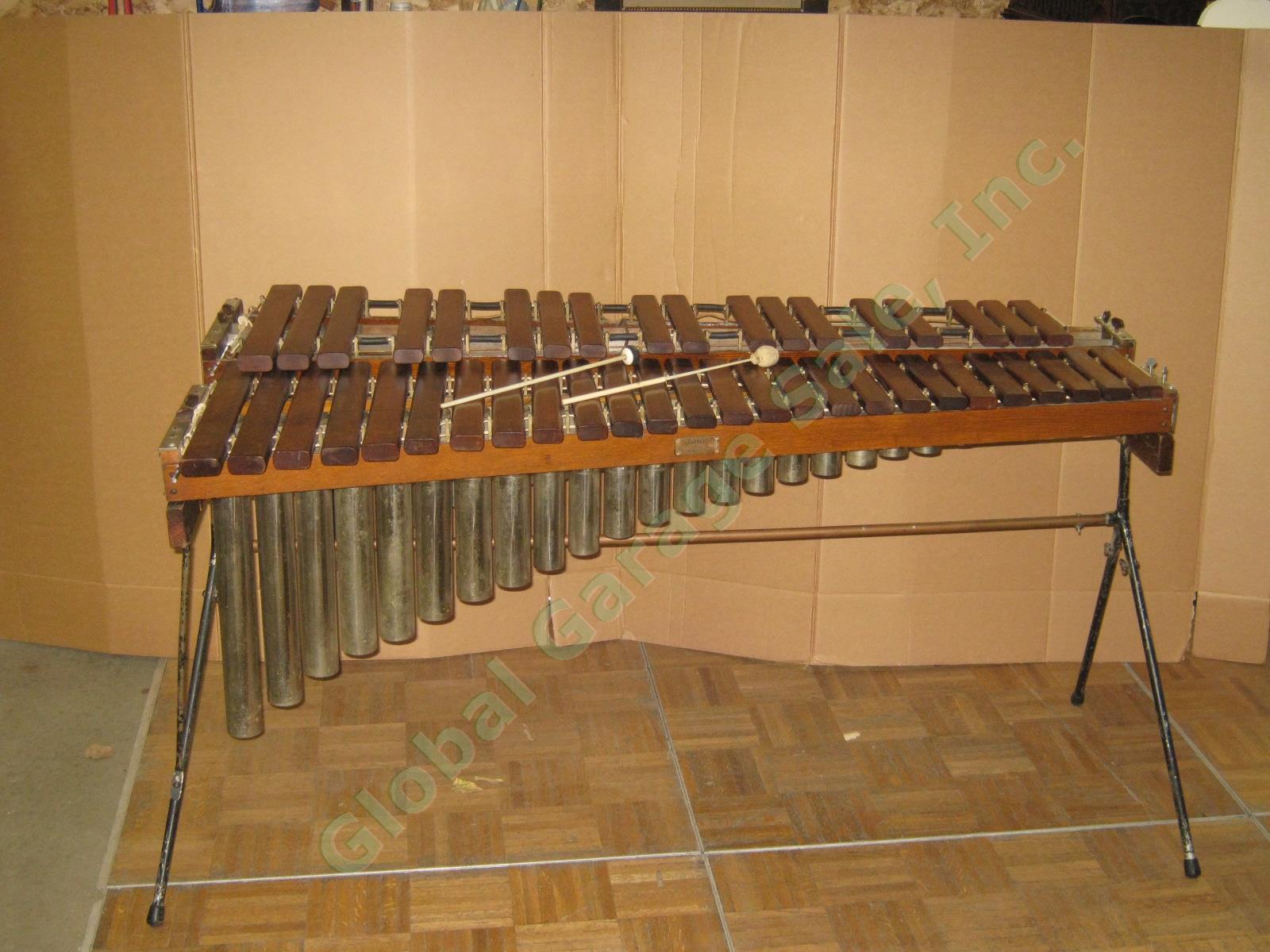Vtg Antique J.C Deagan Musical Bells Model 352 Marimba Xylophone 1917 Patent NR!