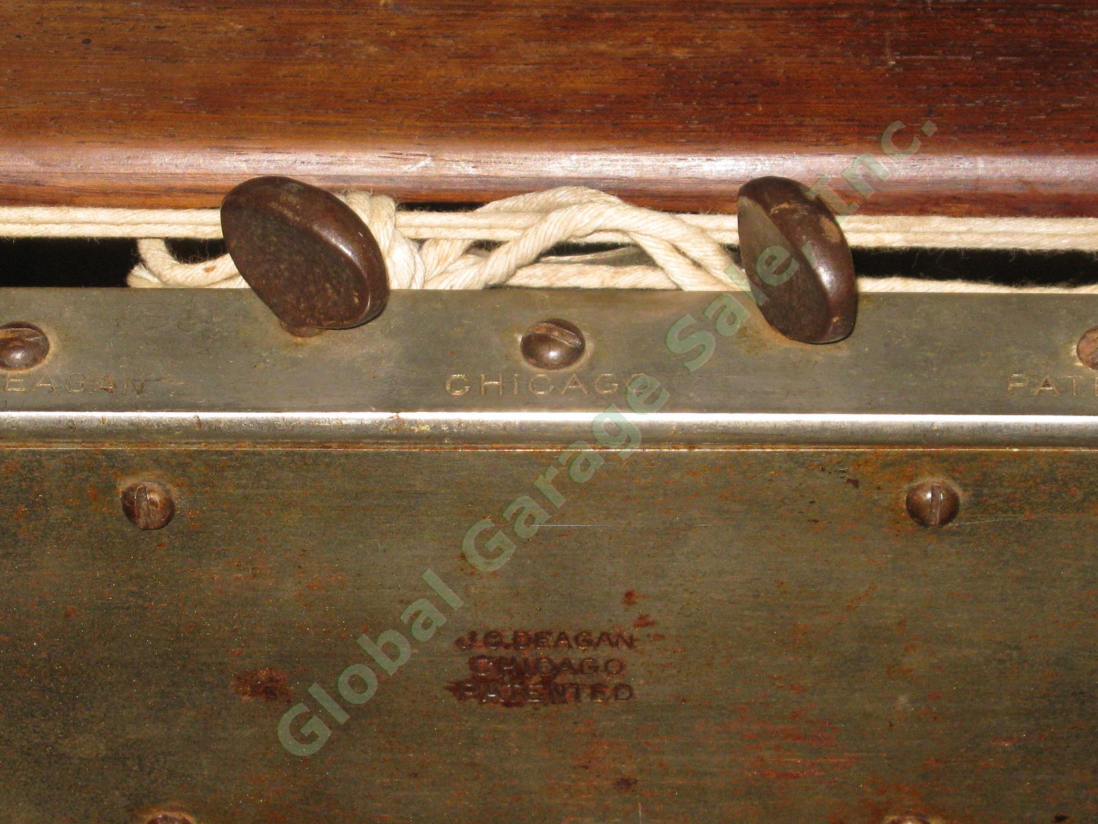 Vtg Antique J.C Deagan Musical Bells Model 352 Marimba Xylophone 1917 Patent NR! 4
