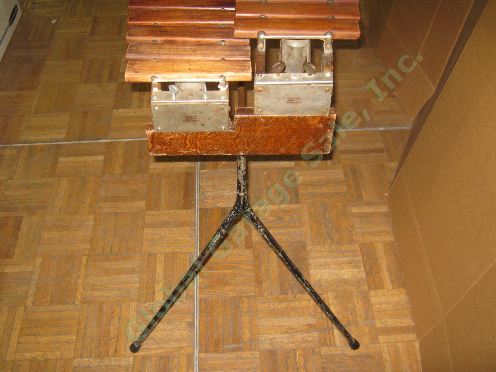 Vtg Antique J.C Deagan Musical Bells Model 352 Marimba Xylophone 1917 Patent NR! 7