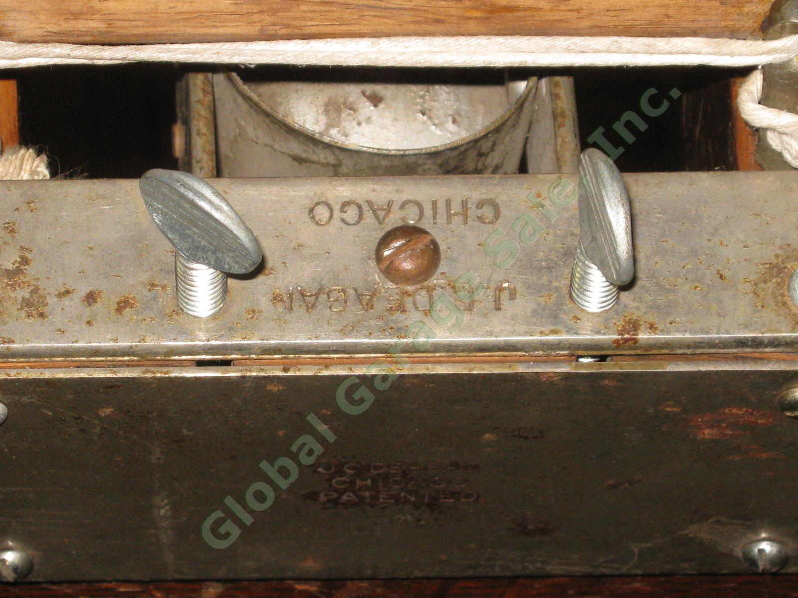 Vtg Antique J.C Deagan Musical Bells Model 352 Marimba Xylophone 1917 Patent NR! 8