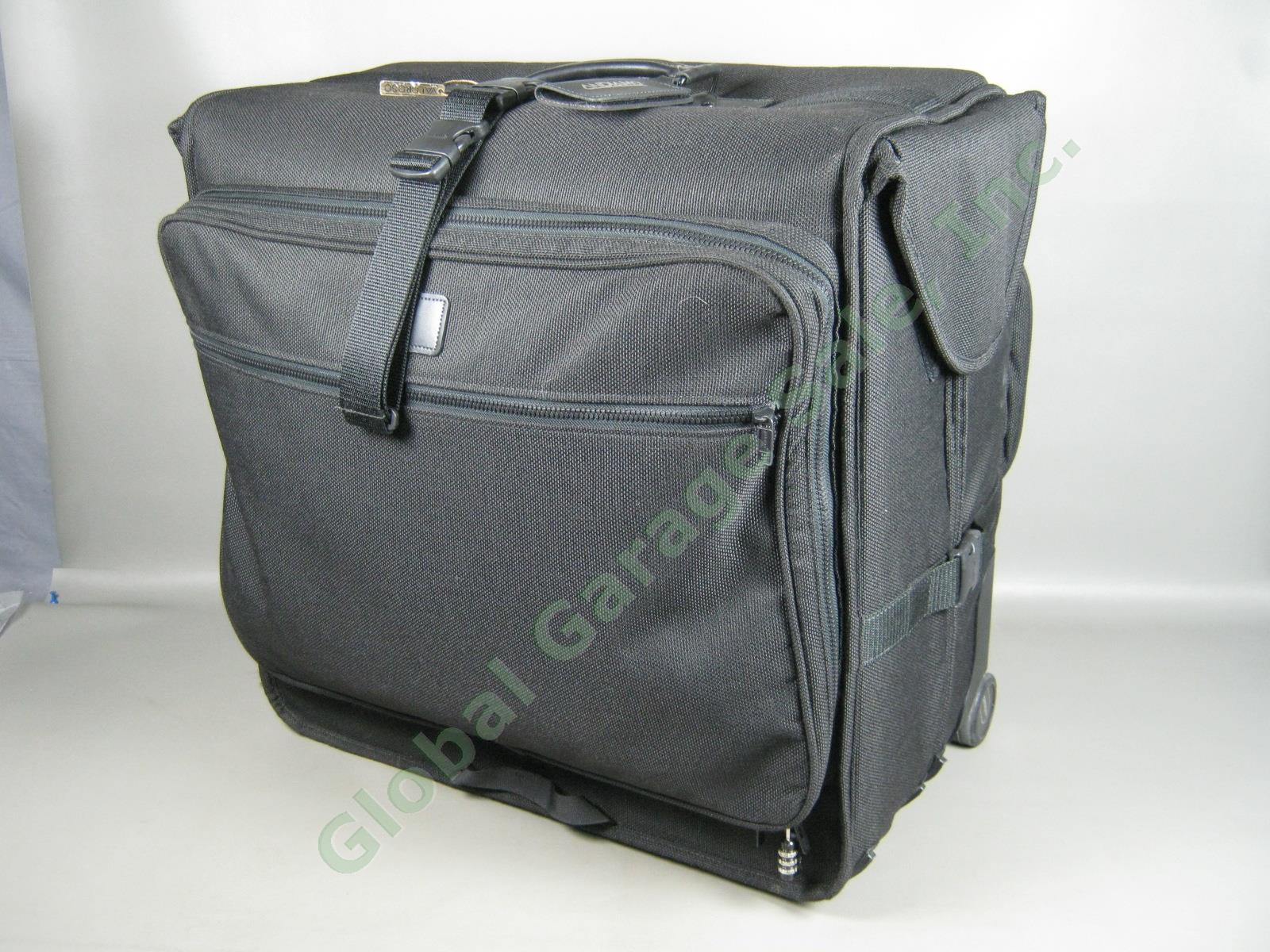 Andiamo Valoroso Wheeled Wardrobe Garment Bag Black Luggage 25x24x16 Exc Cond!
