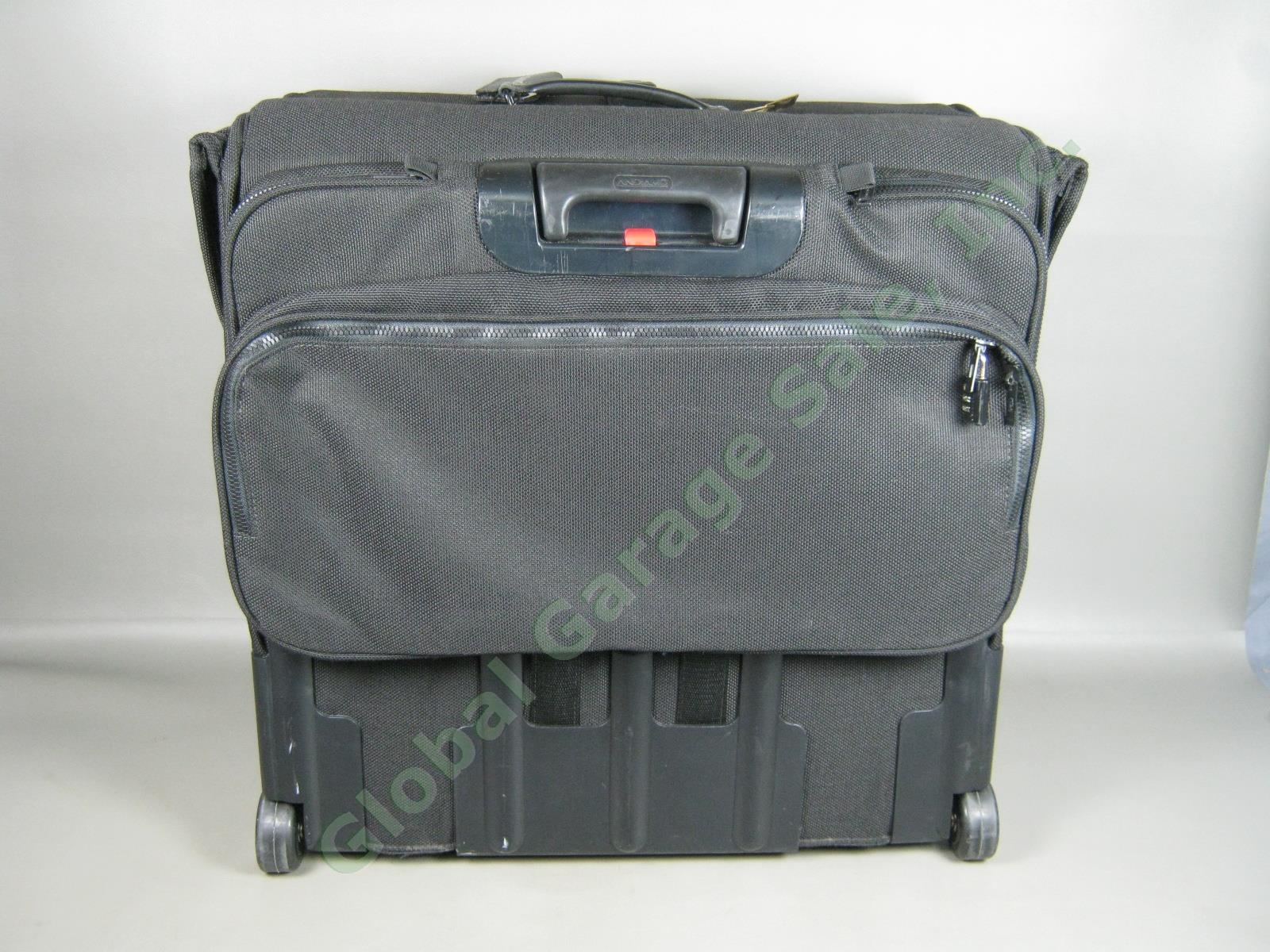 Andiamo Valoroso Wheeled Wardrobe Garment Bag Black Luggage 25x24x16 Exc Cond! 2