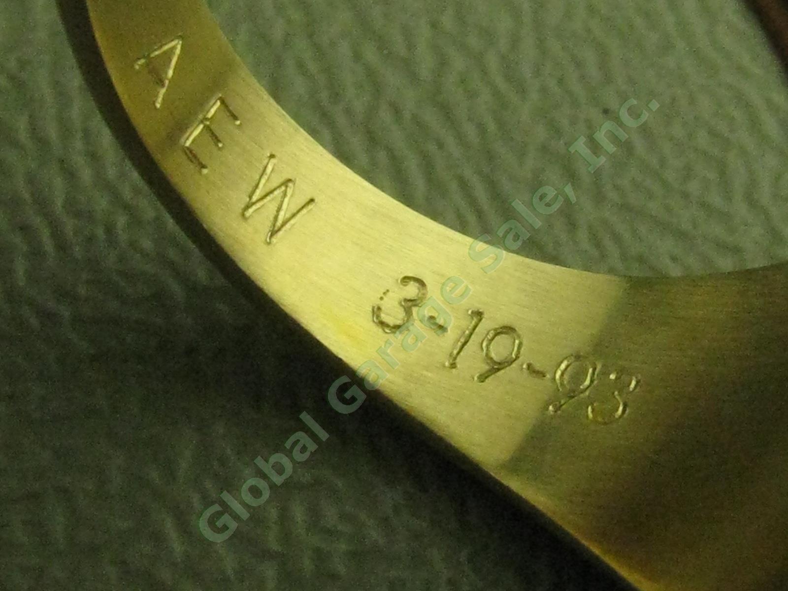 Mens Pratt & Whitney Core 10K Yellow Gold Eagle Ring Engraved AEW 3-9-93 14.3g!! 5