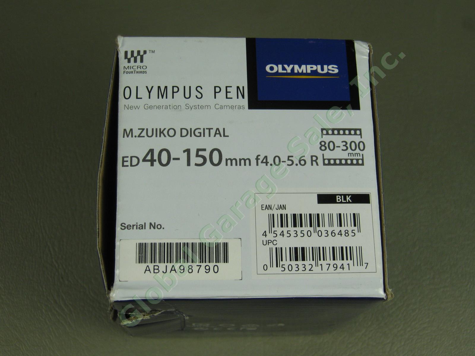 Olympus Pen M.Zuiko Digital ED 40-150mm F/4-5.6 R Lens 80-300mm Micro 4/3 Nr Mnt 7