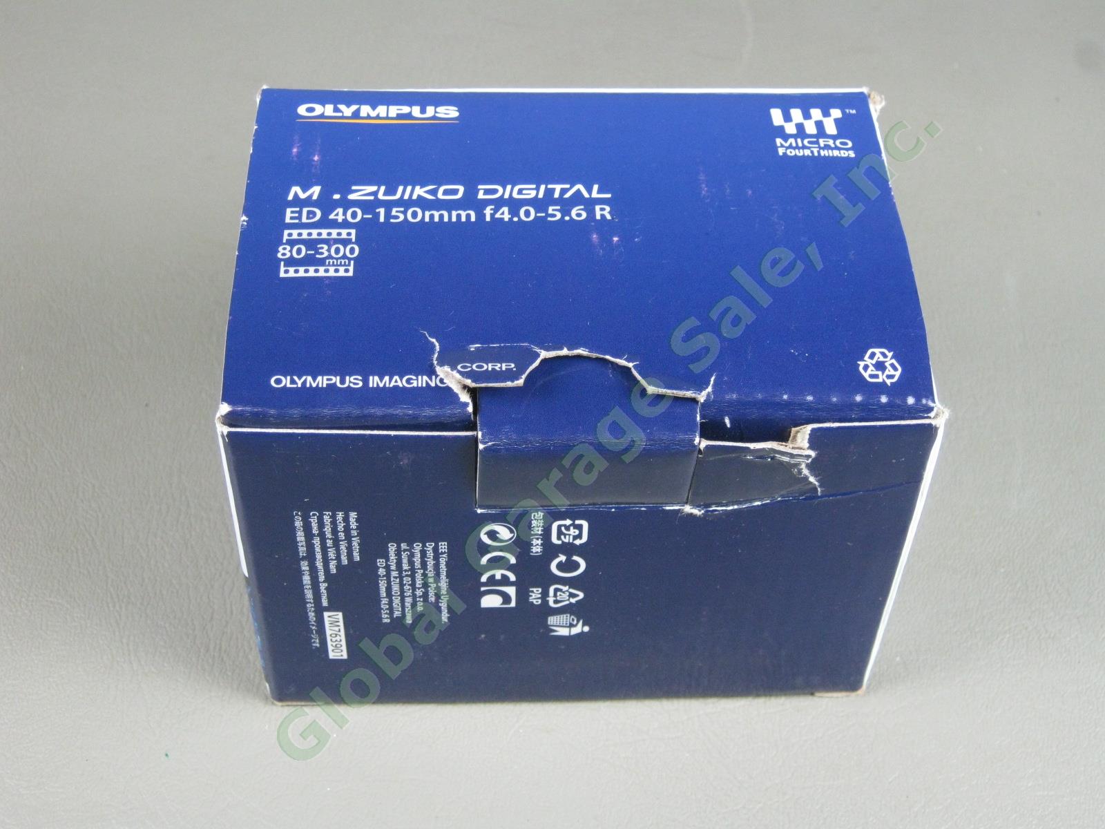Olympus Pen M.Zuiko Digital ED 40-150mm F/4-5.6 R Lens 80-300mm Micro 4/3 Nr Mnt 8